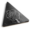 1 x Triangle Coaster - BW - Saffron Food Ingredient