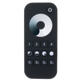 Elegance LED 4-Zone Remote Control Touch 2.4GHz Black for Monochrome LED Strips 2-Pin
