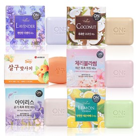 Ombody 온더바디 비누 8개 세트 세수 세안 떼 목욕 비누 [온더바디더내추럴레몬90gx8개] On The Body Soap 8-Piece Set Facial Cleanser Bath Soap [On The Body The Natural Lemon 90gx8]