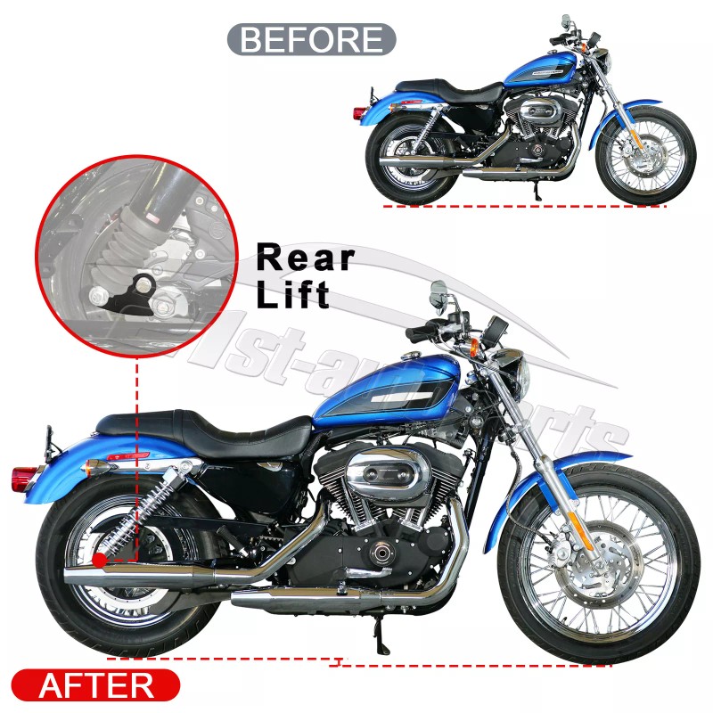 21ST Rear Shock Lowering Drop Kit for Harley Touring Bagger