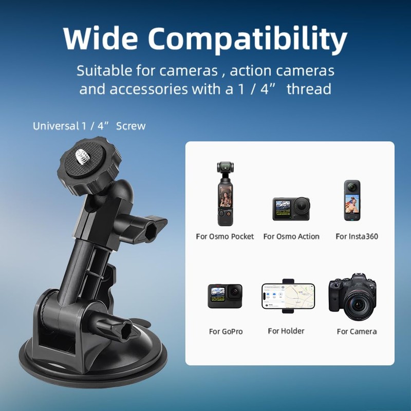 Suction Cup Mount for Pocket 3, Holder Kit with Expansion