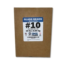 #10 Glass Beads - (10 LBS or 4.54 kg) - Blasting Abrasive Media (Fine) - 100-170 US Mesh for Blast Cabinets or Sand Blasting Guns