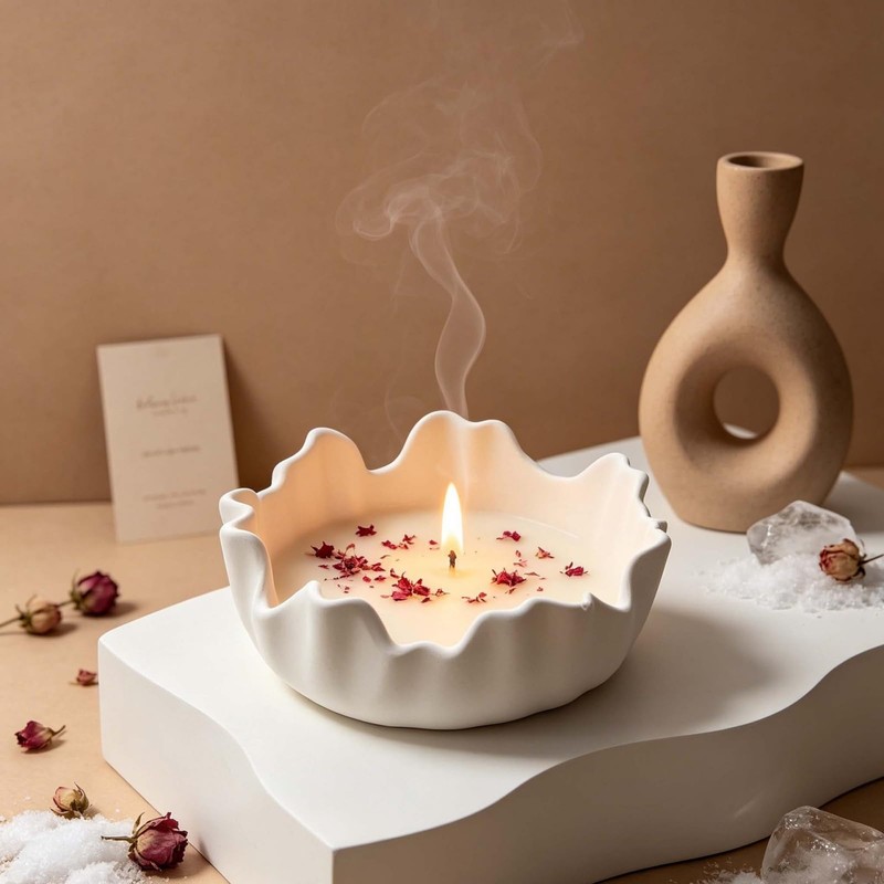 5.2in Irregular Bowl Silicone Mold for Jewelry Holder Candle Holder