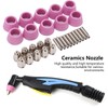 Plasma Cutting Torch Consumables Kit Electrode Contact Tip Ceramics Nozzle