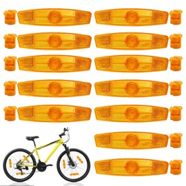 AMSNINK Katzenaugen Fahrrad, 12 Stück Reflektoren Fahrrad, Fahrrad Reflektoren, Rückstrahler Fahrrad Speichen Reflektoren Set Für Mountainbike MTB Fahrrad Kinder, Für Rennrad, MTB, E-Bike