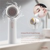 Electric Facial Cleansing Brush with Silicone and Bristle Brushheads,Gentle Electric