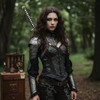 Leather Shoulder Frog Belt Adjustable Sword Sheath for Hero Cosplay
