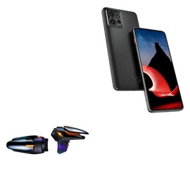 BoxWave Gaming Gear Compatible with Motorola ThinkPhone - Touchscreen QuickTrigger Auto, Trigger Buttons Autofire Gaming Mobile FPS - Jet Black