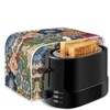 JEOCODY Bright Blossoms Toaster Covers 2 Slice Wide Slot Dustproof