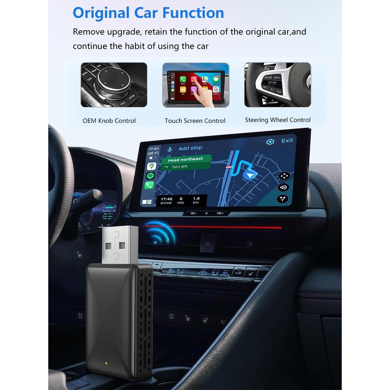 BXLIYER Wireless Adapter for Android Car Carplay
