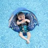 Mambobaby Float Self-Inflating Baby Swim Float with Canopy, Compressible Folding