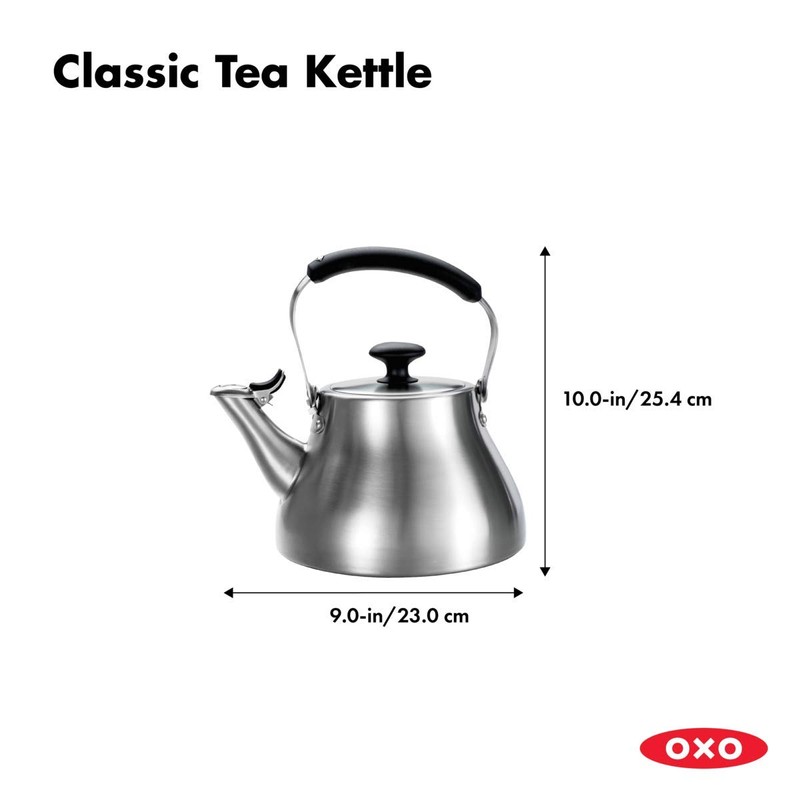 OXO BREW Classic Tea Kettle - Brushed Stainless Steel