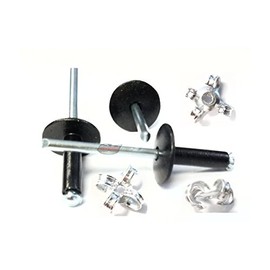 Black 3/16" Pop Rivets Aluminum Large Head Exploding Banana Peel Back Fasteners .125 - .560 Grip Range