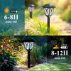 GIGALUMI Solar Lights Outdoor Waterproof, 6 Pack LED Solar Garden