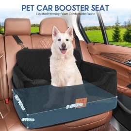 GL GLENSLAVE Dog Car Seat for Medium/Large Dogs,Dog Booster Seat for Dog Unde...