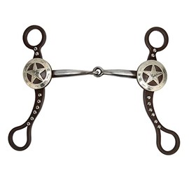 Broca de Boca de Caballo de Bronce Antiguo, Acero Inoxidable, Boca de 5,3 Pulgadas, Grosor de 12 Mm, Longitud de 7,4 Pulgadas, Inoxidable, Segura, con Fácil