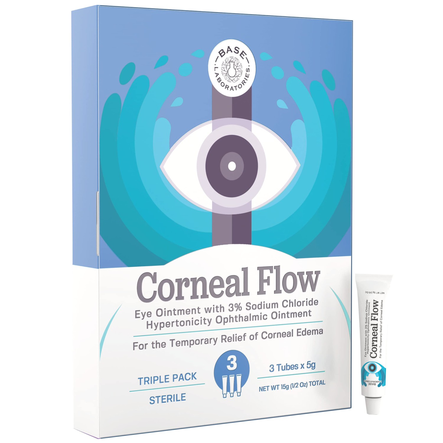 BASE LABORATORIES ‘ Corneal Flow ‘ Corneal Edema Eye Ointment