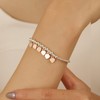 KENIY 60th Birthday Gifts for Women, Silver Heart Bracelets for