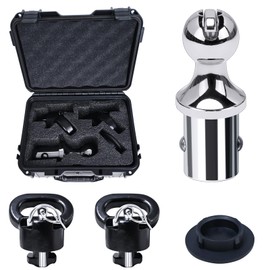 60618 Puck System Gooseneck Hitch Ball Kit Compatible with 2013-2024 Dodge Ram 2500 3500, 2-5/16-Inch Ball, 38000 lbs GTW, 7500 lbs VTW