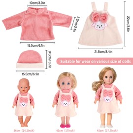 Doll Clothes 36 cm - 43 cm Doll Clothes Baby Dolls Clothes Doll Accessories Dolls Clothes Doll Things (A)