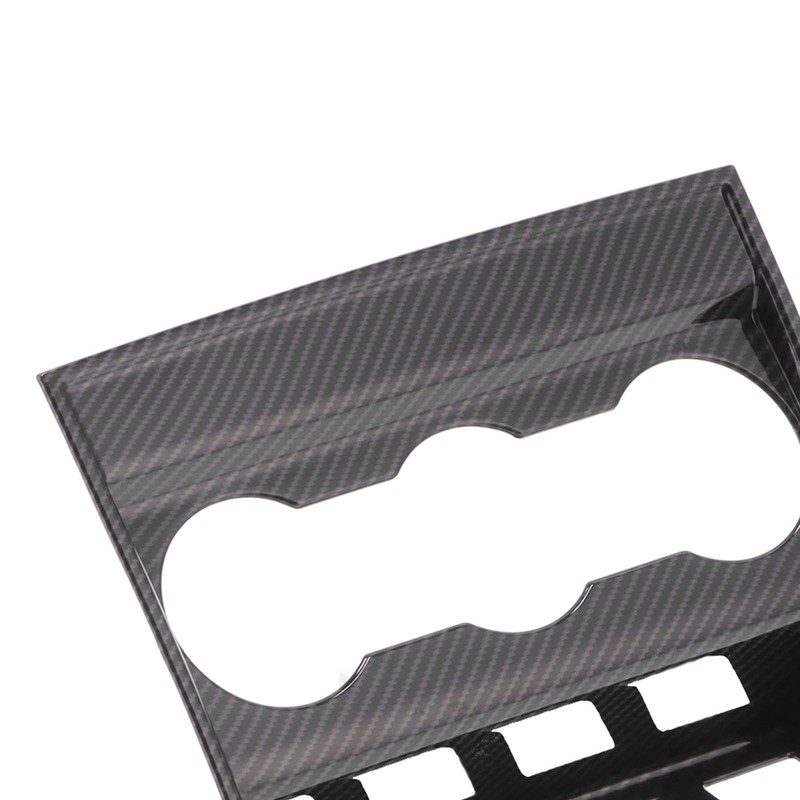 Armrest Box Rear Air Vent Trim Anti Kick Cover Carbon