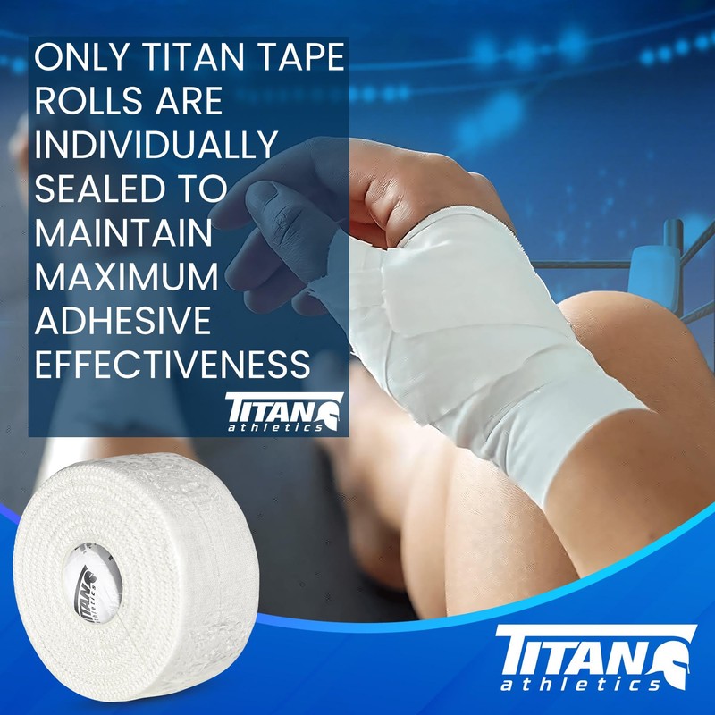 24 Pack White Athletic Tape (45ft Rolls) - Athletes Trainers