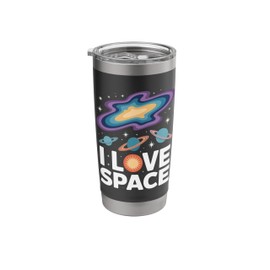 I Love Space Cosmic Adventure Planets Stainless Steel Insulated Tumbler