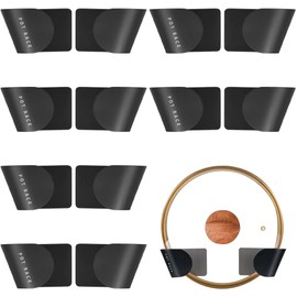 KUIZHEN Pot Lid Holder, 12Pcs Pan Lid Holder Hanging Pot Lid Organization Lovers Pot Lid Storage Organizer Adjustable Hanging Pan Cover Organizer for Home Kitchen (Black)