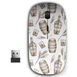 KAWAMOUSE 2.4G Ergonomic Portable USB Wireless Mouse for PC, Laptop, Computer, Notebook with Nano Receiver (Whisky)