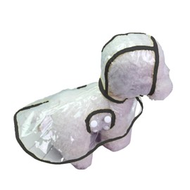 Harikaji Pet Raincoat,Small Dog Waterproof Puppy Raincoat Coat Transparent Pet Dog Rainwear Clothes for Small Dogs Cats (M,Black)