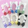 Decorative Sewn Pouch with Cat Ears, Pain Bag, Clear Bag,