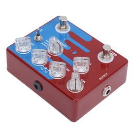02 5 Multi Effects Guitar Pedal, Distortion Delay Digital Acoustic Pedal Guitar, Sound Processor Pedal, with 3 Molds CP‑68 DC9V Boss Style 9V Adapter 1/4 Inch Mono Jack