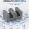 xhziy 4 Pcs Sliding Shower Door Stopper 2 Inch Gray
