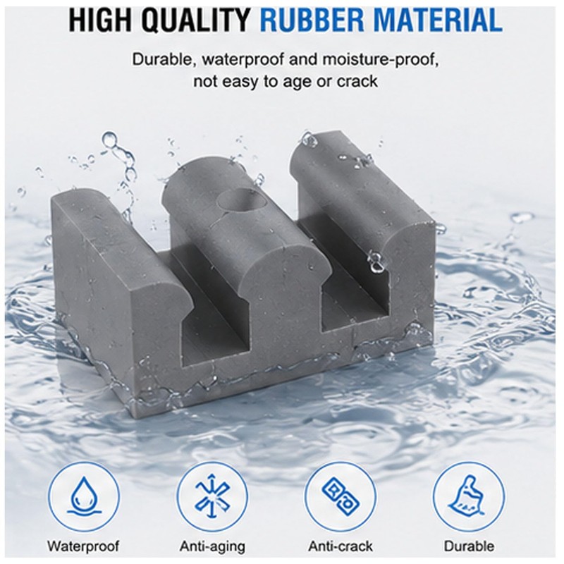 xhziy 4 Pcs Sliding Shower Door Stopper 2 Inch Gray