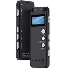 Fohil Voice Recorder, 32 GB, Compact, IC Recorder, 1536 Kbps, Sound Quality, 30 Hours Continuous Recording, Recorder Device, Long Range Recording, One-touch Recording, Noise Cancellation, Voice