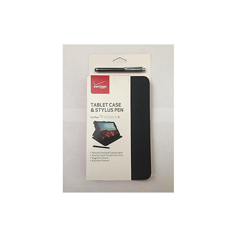 Verizon Ellipsis 8 Android Tablet Case and Stylus Pen -