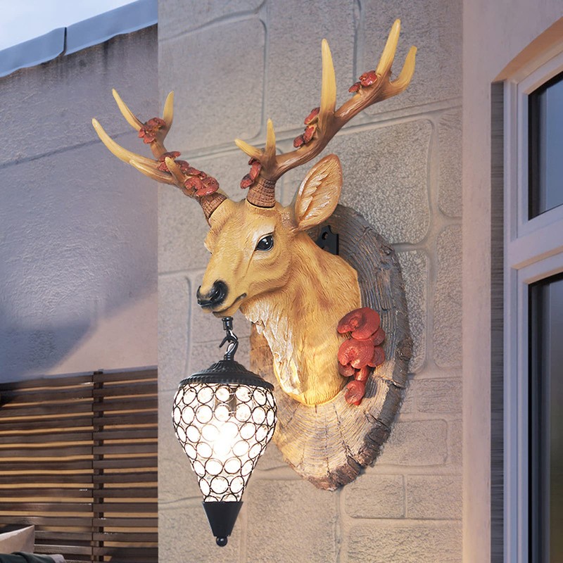 Merkaunis 12 Pcs European Mount Skull Hanger, Metal Deer Skull
