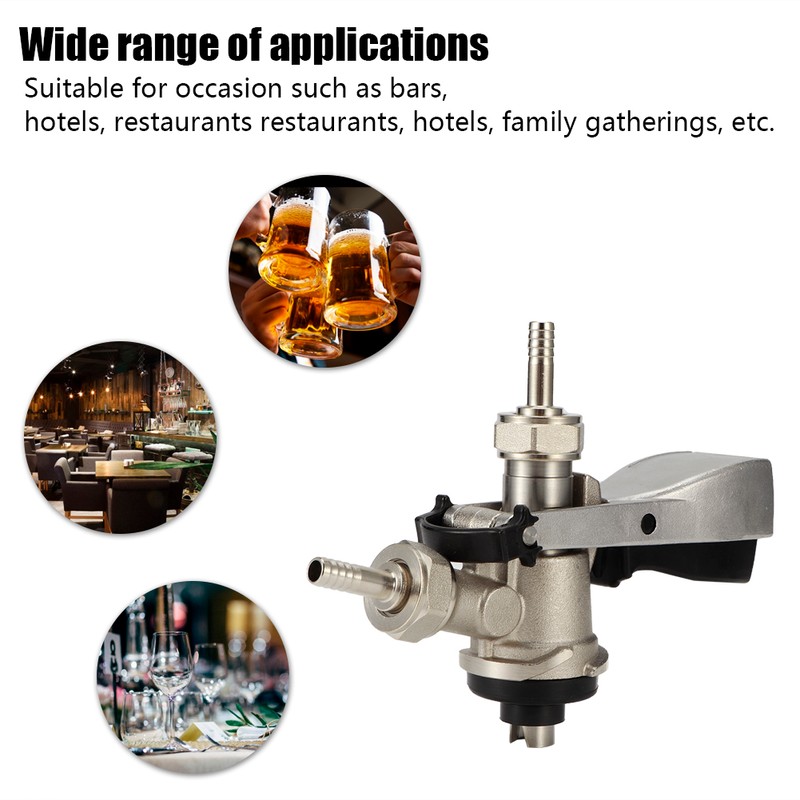 G5/8 S Type Brewing Draft Beer Keg Taps Coupler Dispenser