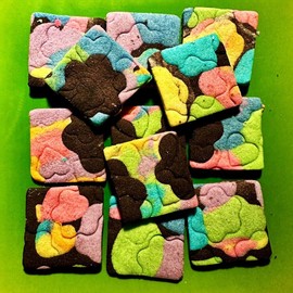 Homemade Gluten Free Rainbow & Black Cocoa Shortbread Cookies - Girlypop!!