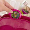 3 Pack Folding Hairbrush With Mirror Compact Pocket Size Travel