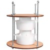 Wooden cheese press diameter 11.2 in and 2 cheese making forms 45 oz Pressure up to 50 Pounds colorless