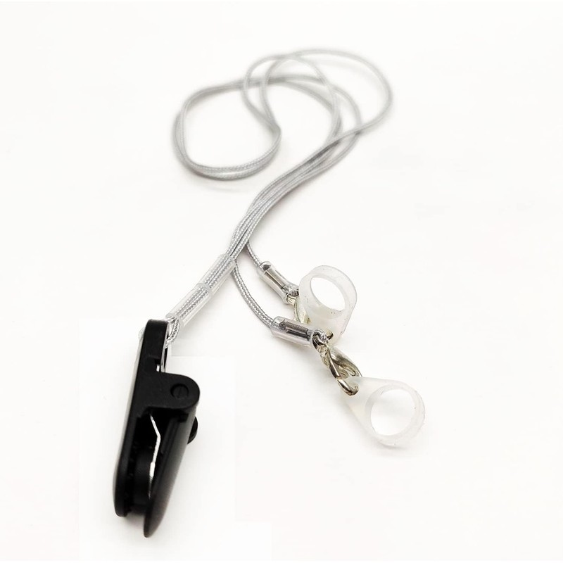 2PCS Hearing Aid Clips with Lanyards, BetterJonny Anti-Lost Lanyard Protector