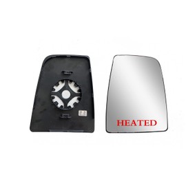Replacement Passenger Right Side Mirror Upper Glass with Headted And Plate fit Ford Transit 150 250 350 from 2015 to Onward