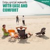 SUNNYFEEL Folding Low Camping Beach Chair 2 Pack, Lightweight Portable