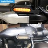 KSHOSIYOK LED Turn Signal, Motorcycle, Mini Handlebar, Flowing Sequential, Ultra-Small,