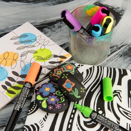 Royal & Langnickel 6pc 2mm NEON CHALK MARKER SET