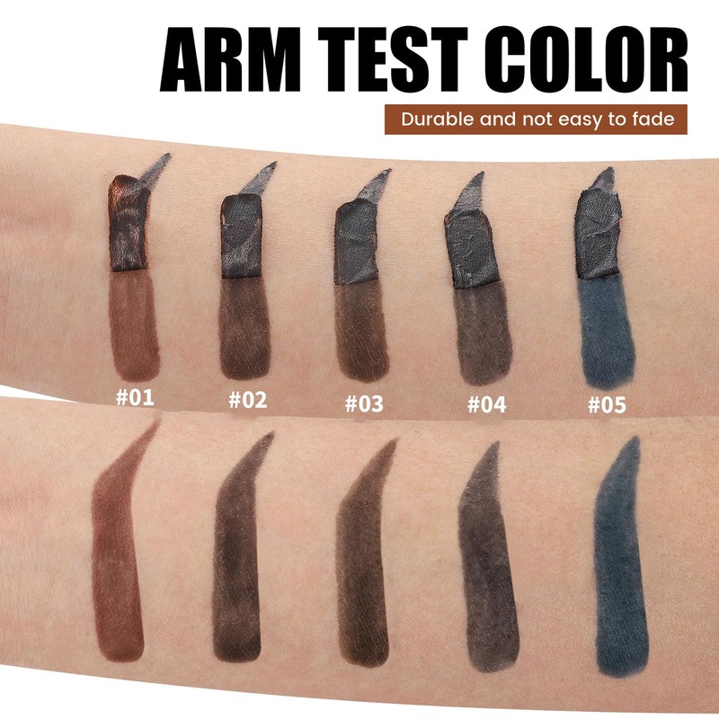 DLZZRS Peel-Off Brow Tint, Tattoo Eyebrow Gel Tint, High Pigmented,