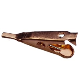 Pack of 50 - Micro Toothless Alligator Test Clip Copper Plated with Smooth Jawed and Microscopic Tip 5amp