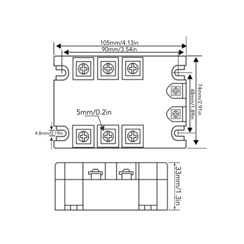3 Phase Solid State Relay Fast Switching Speed Noise Free