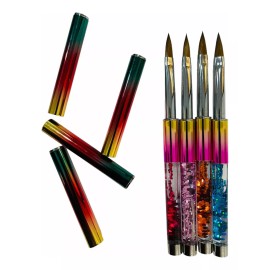 Kalanzi Pincel Kolinsky Kalanzi #8 Para Acrilico Manicure Nail Art
